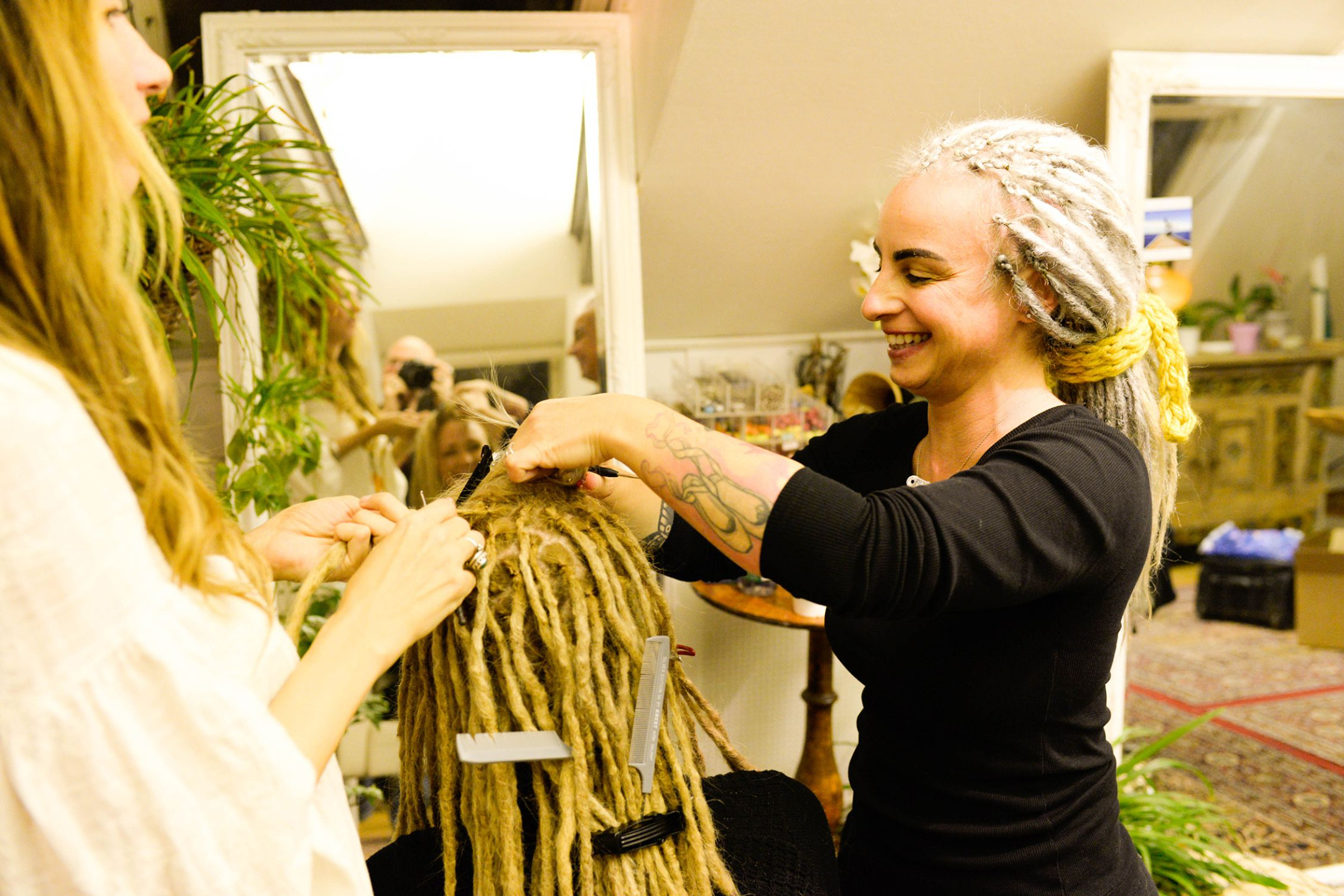 Dreadlocks utbildning för att bli professionell dreadlocks frisör Stockholm Sverige