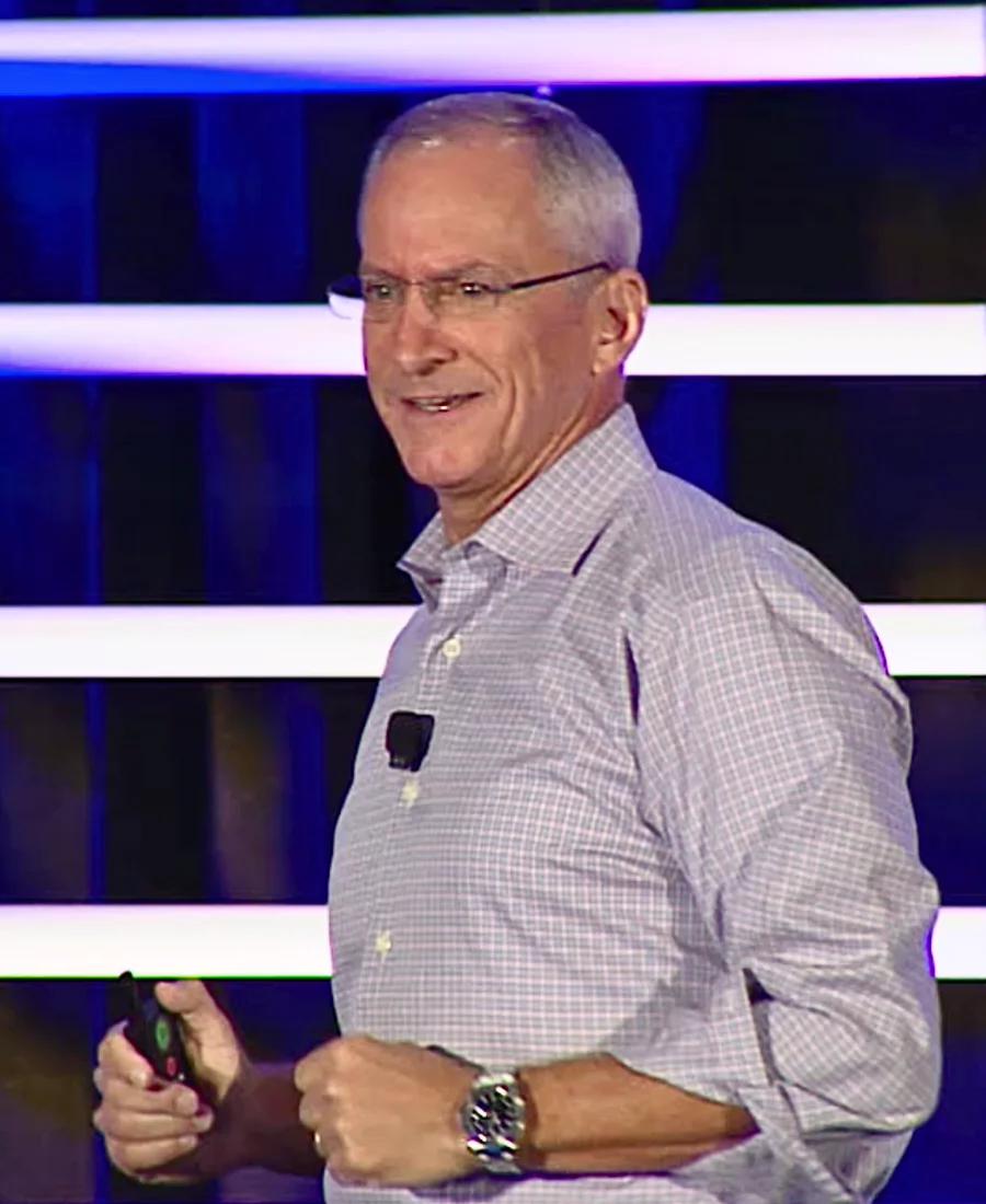 presentation and storytelling coach on stage speaking