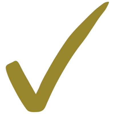 golden check mark symbol
