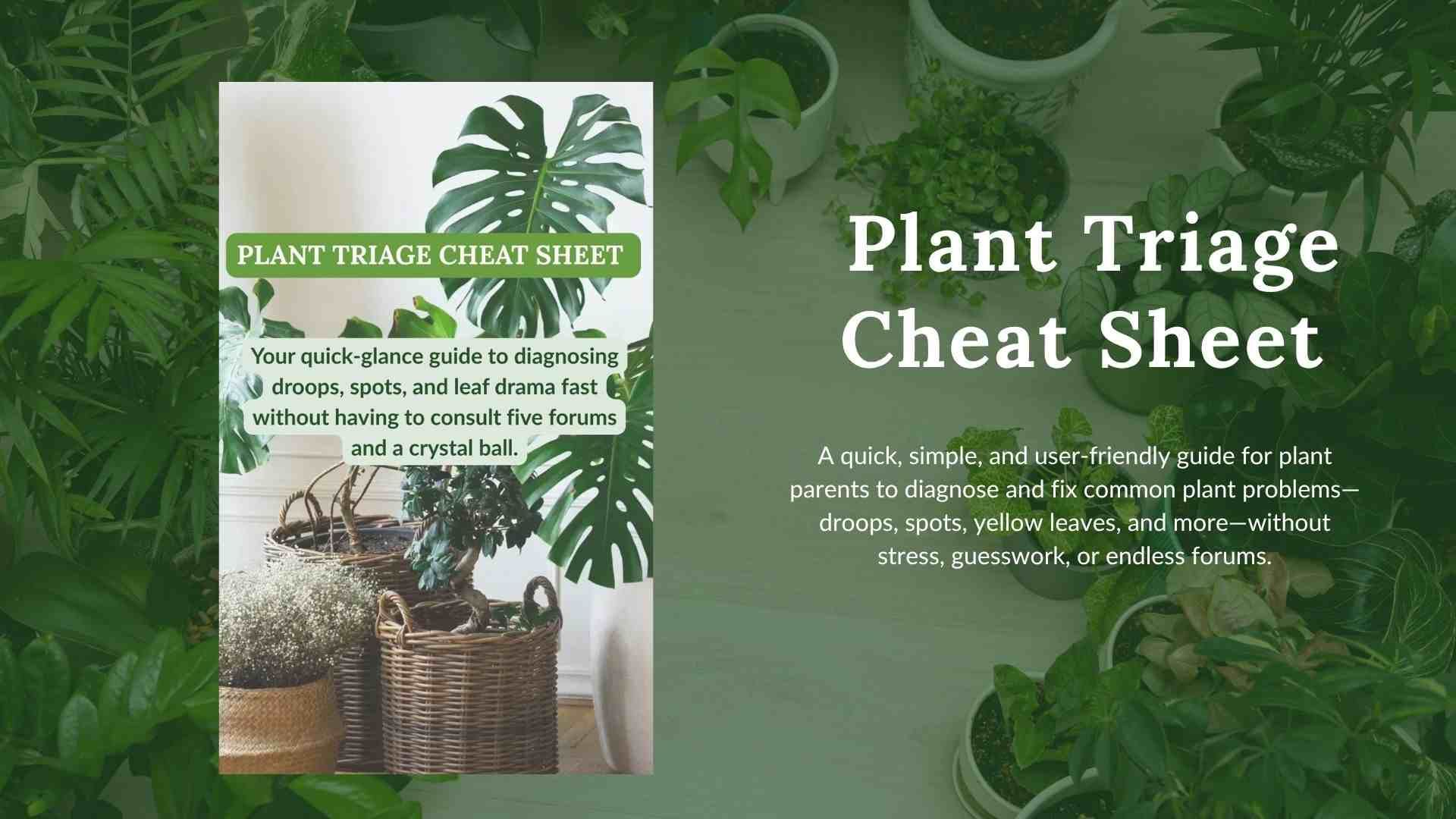 Bonus #1: The Plant Triage Cheat Sheet
