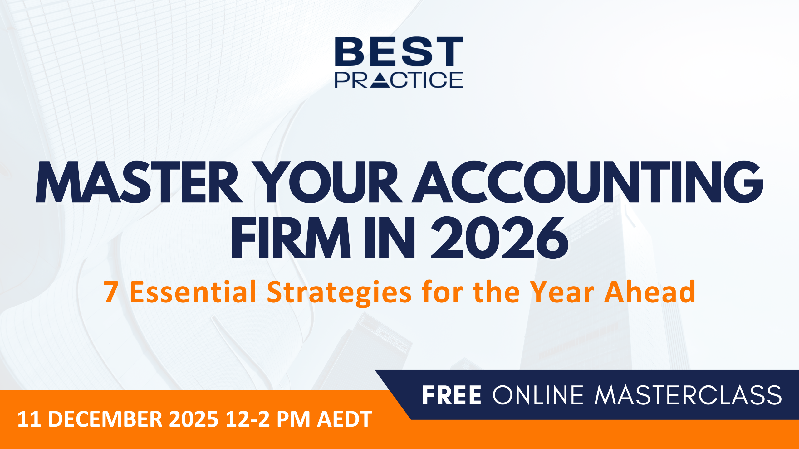 Free Masterclass: Master Your Accounting Firm in 2026