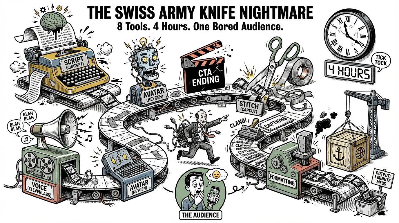 VidMasher, 7 different styles of high converting short-form videos without touching a camera.