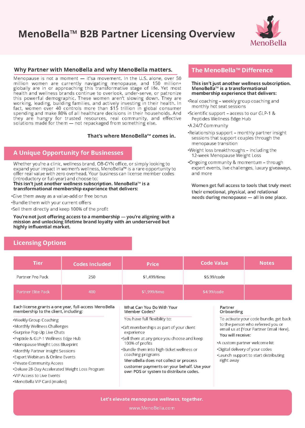 B2B Partner One-Pager