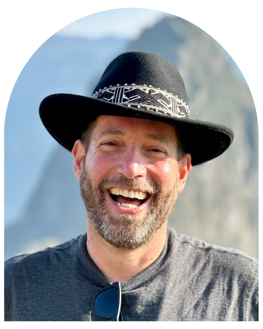 Yogalution Movement Event Host Headshot Shaped as an Arch