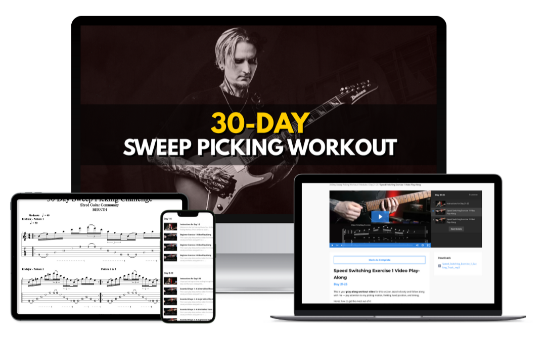 30-Day Sweep Picking Workout Product Stack