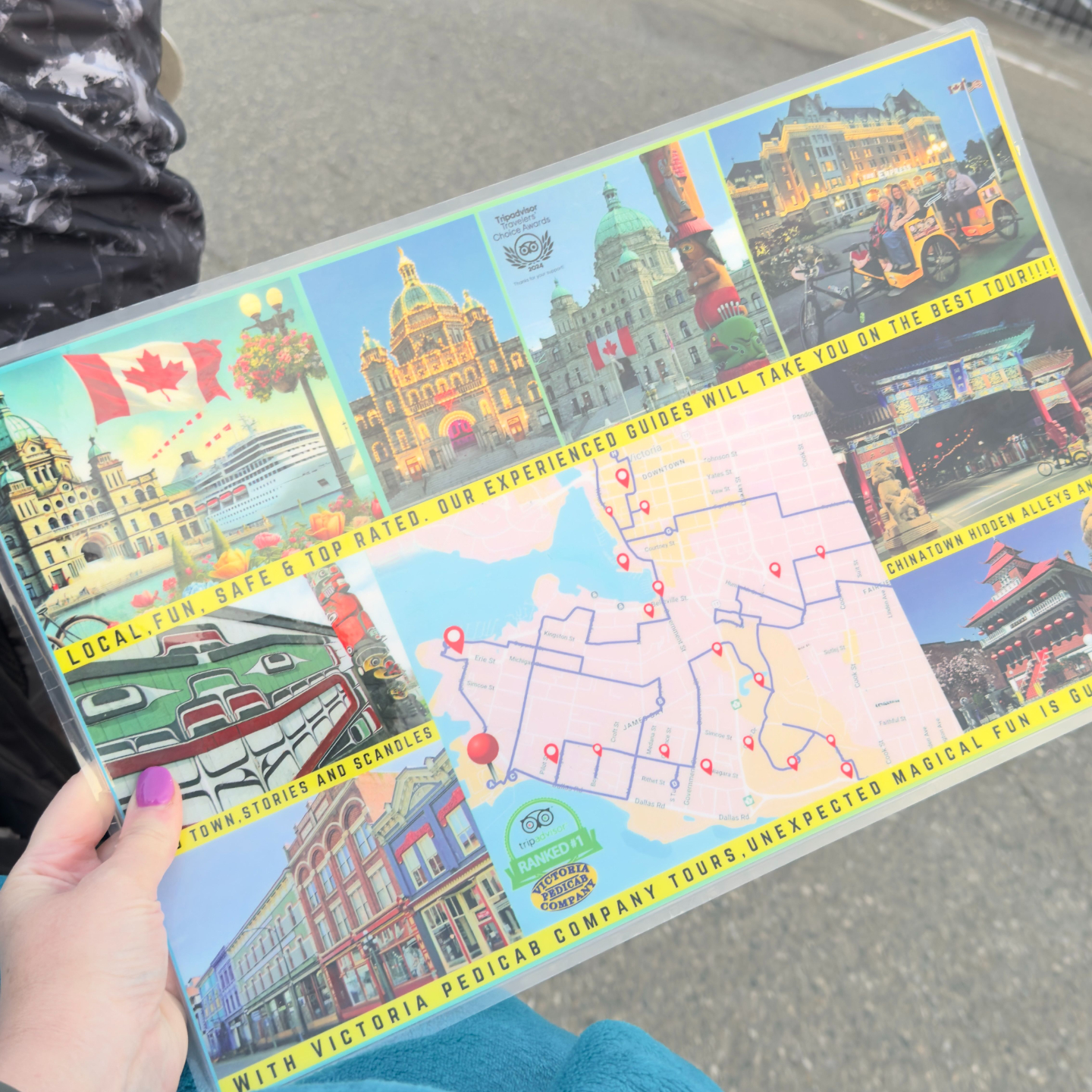 Victoria Cruise Port: Tourist map for local highlights