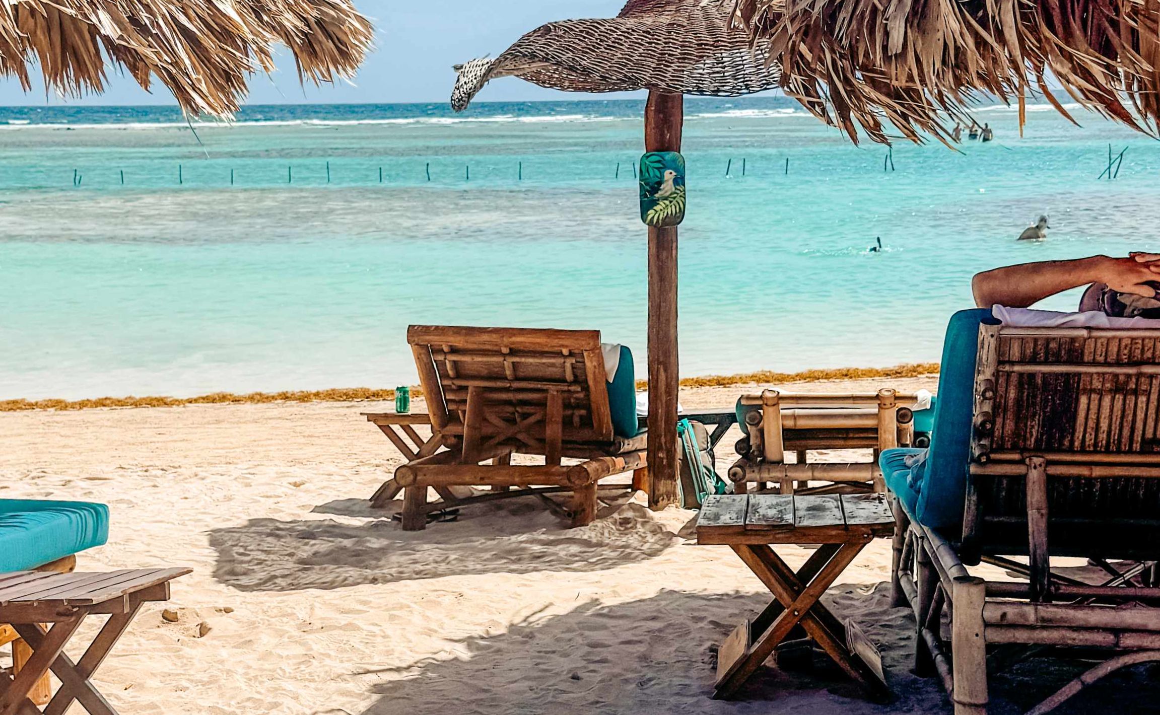 Nacional Beach Club: loungers and palapas provided at no cost