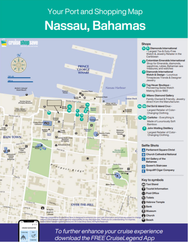 Nassau Cruise Port: Nassau Cruise port map