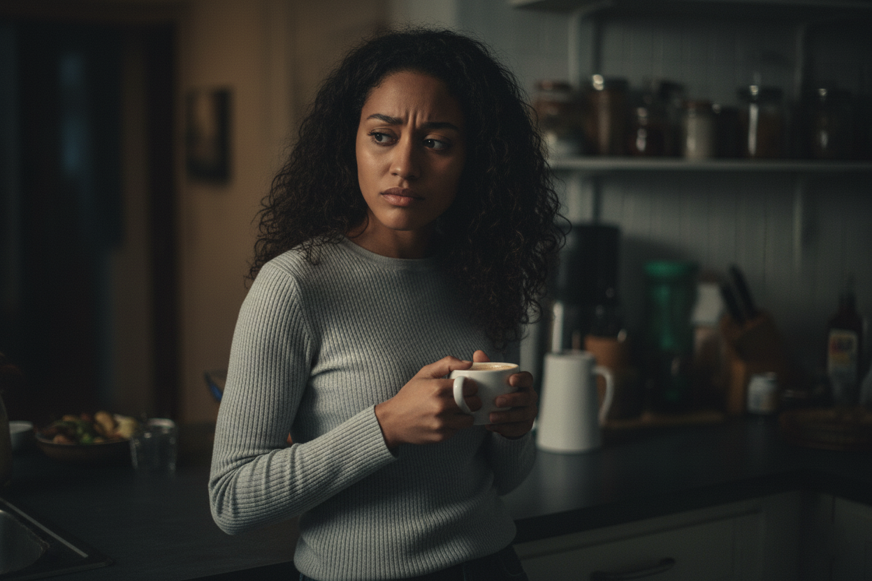 Symbolic image showing emotional confusion and self-doubt — common signs of gaslighting