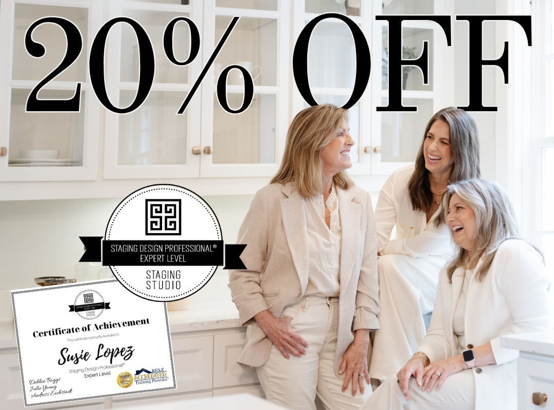 20% OFF home staging course for real estate agents