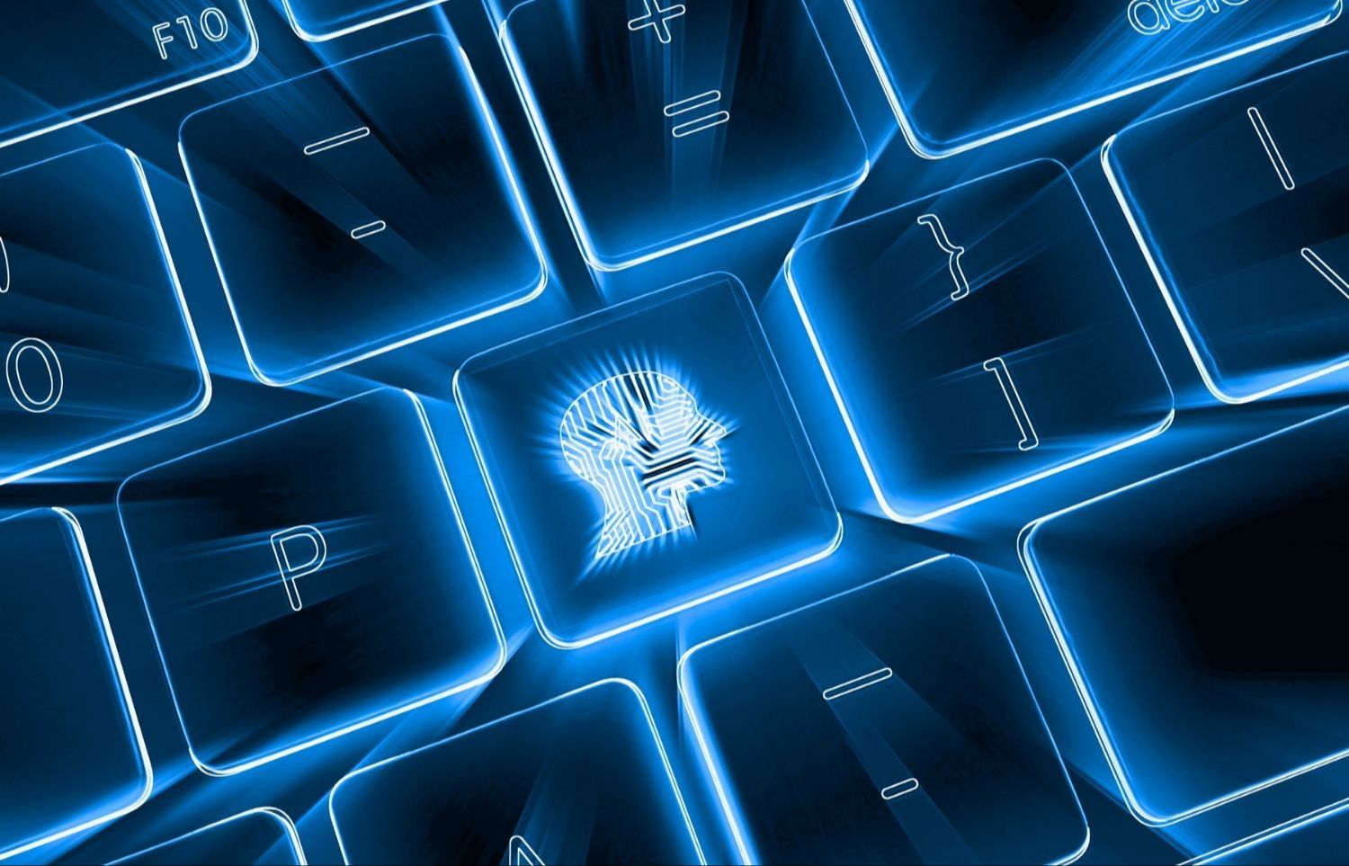 keyboard zoomed in with brain key