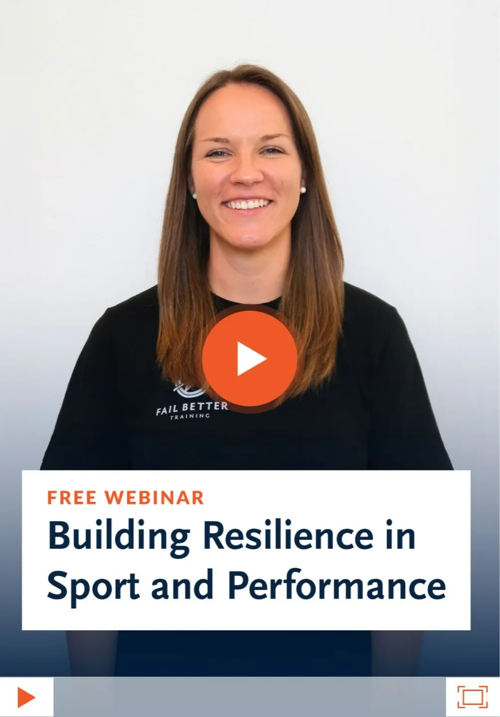 Ashley Kuchar with text that says free webinar: building resilience in sport and performance