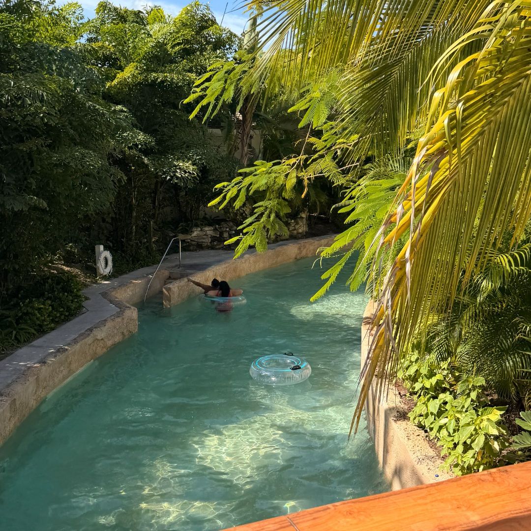 Baha Bay at Baha Mar: Baha Bay lazy river surrounded by lush tropical greenery