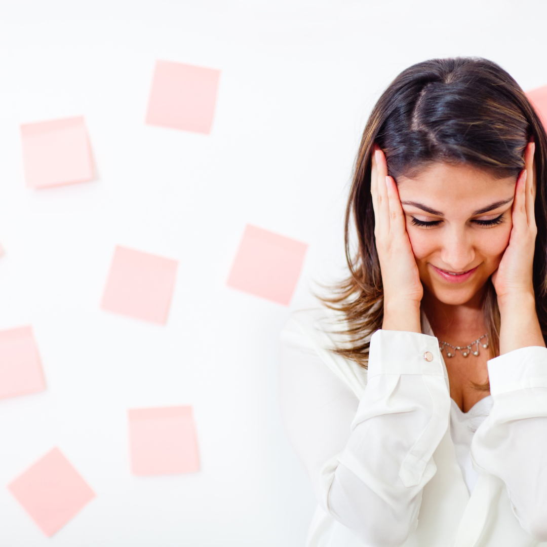 woman overwhelmed by work load