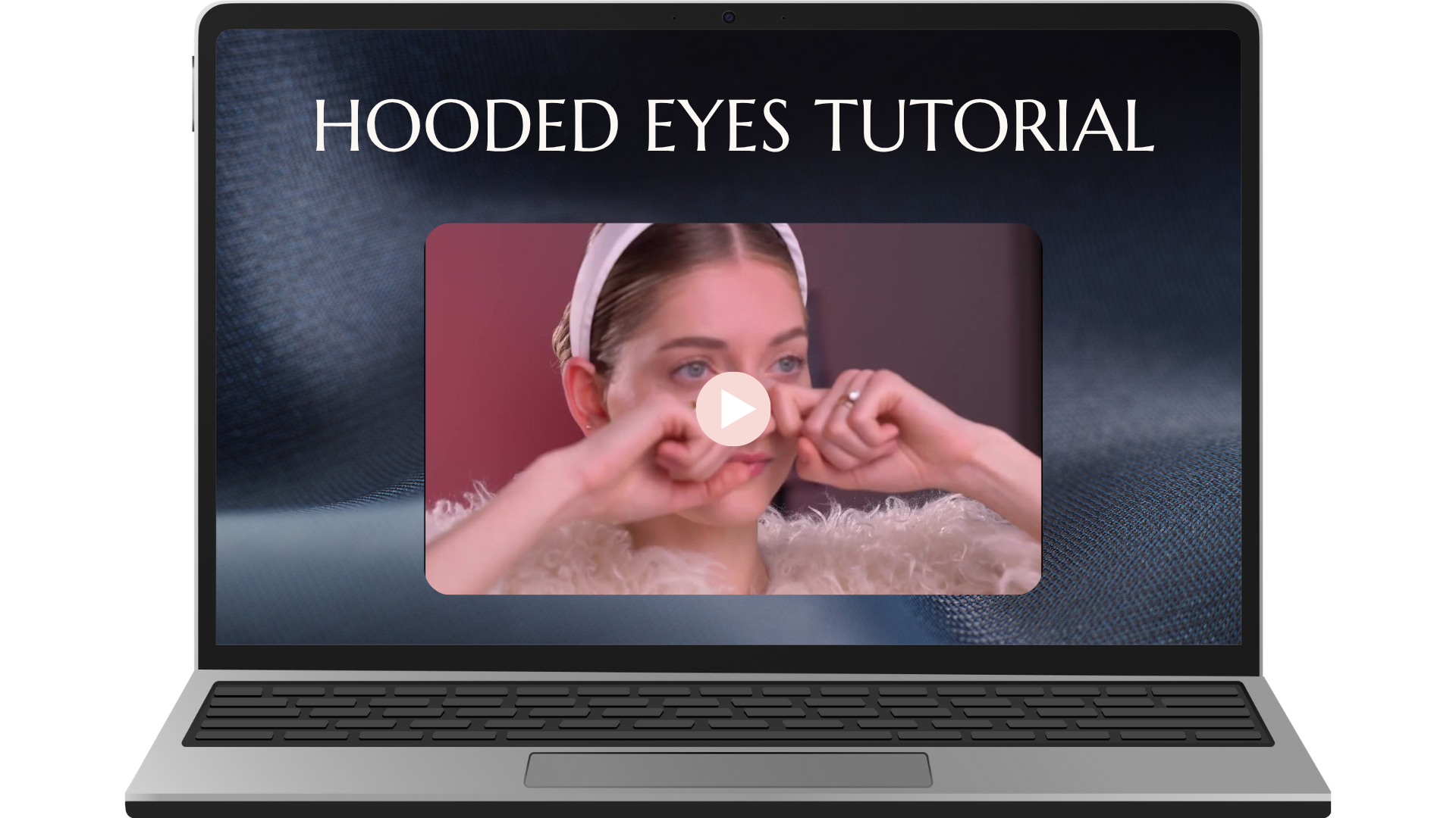 GIF of Valeriia doing forehead index rub