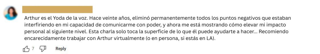 TEDx With Arthur - Testimonial 6