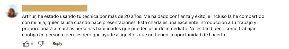 TEDx With Arthur - Testimonial 4