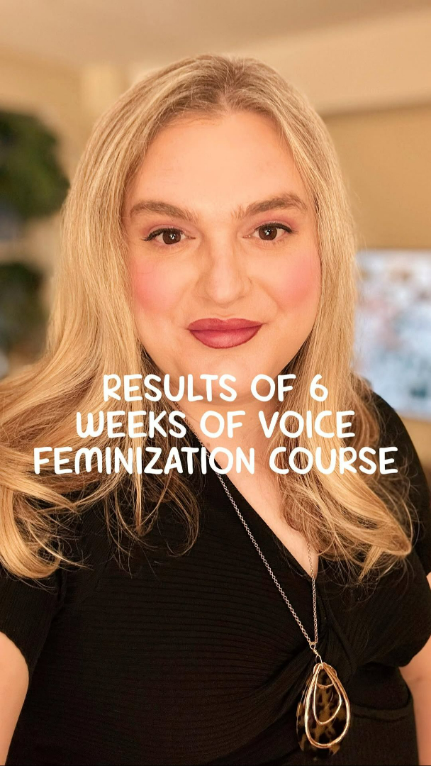 Dolly's voice transformation testimonial video for Mindful Voice Feminization course