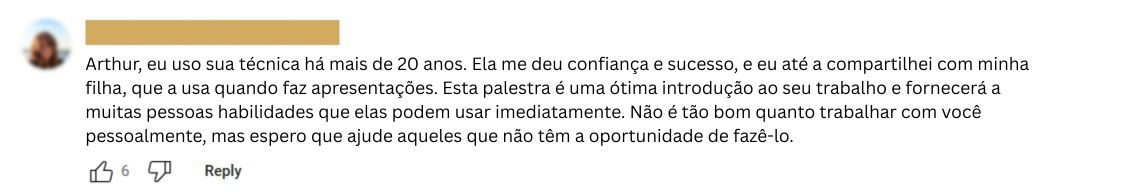 TEDx With Arthur - Testimonial 4