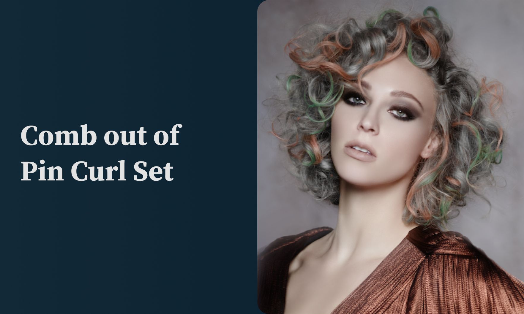 Comb out of Pin Curl Set