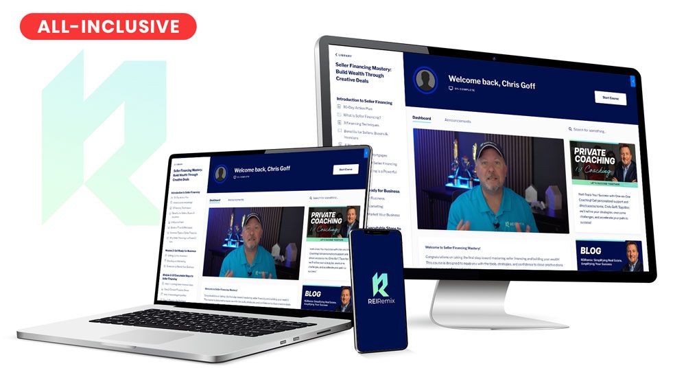 REIRemix Seller Finance Training Course for Investors