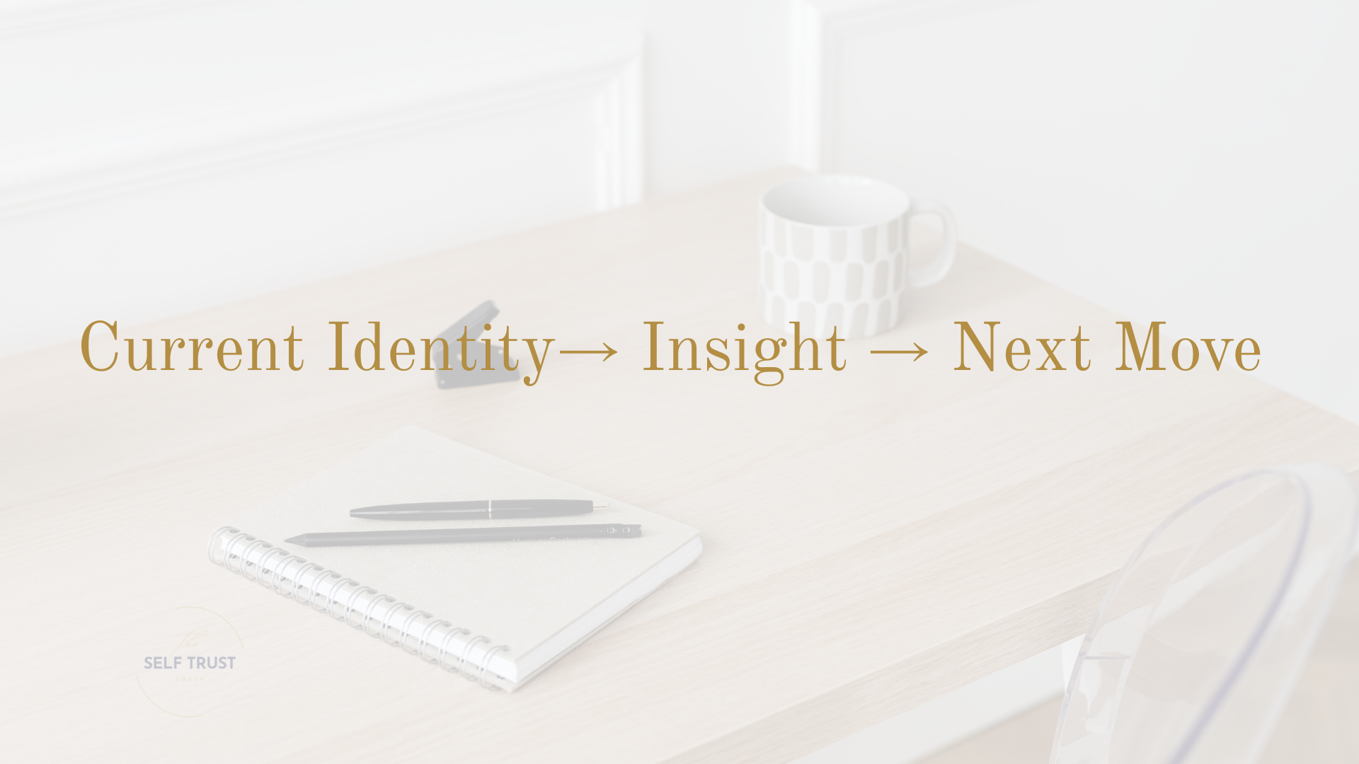 flow of The Self-Trust Identity Map- current identity to insight to next move