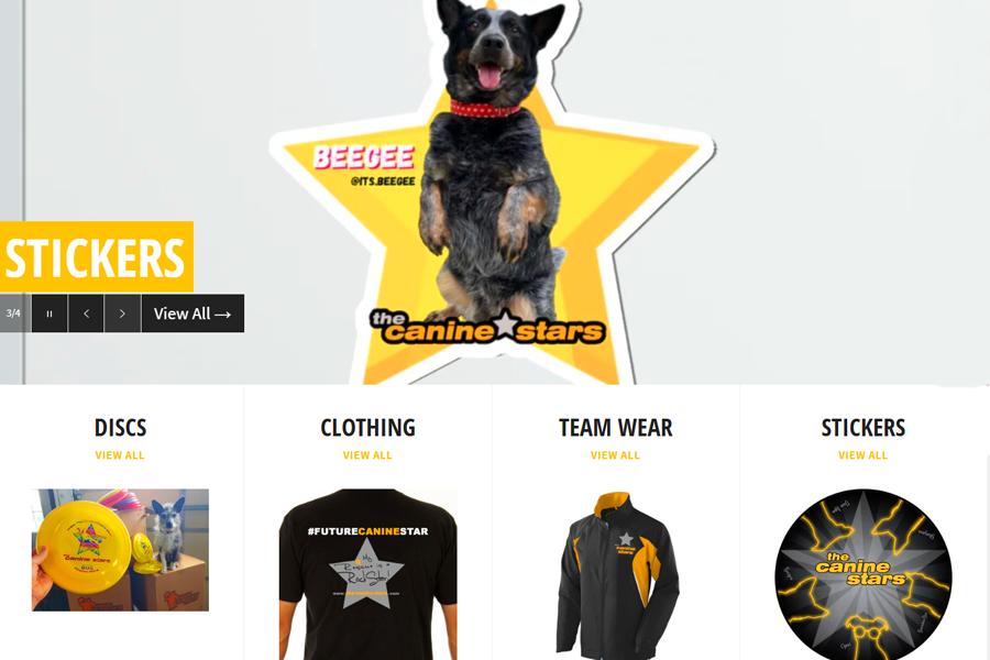 Stunt Dog Shop for Canine Stars official gear and merch