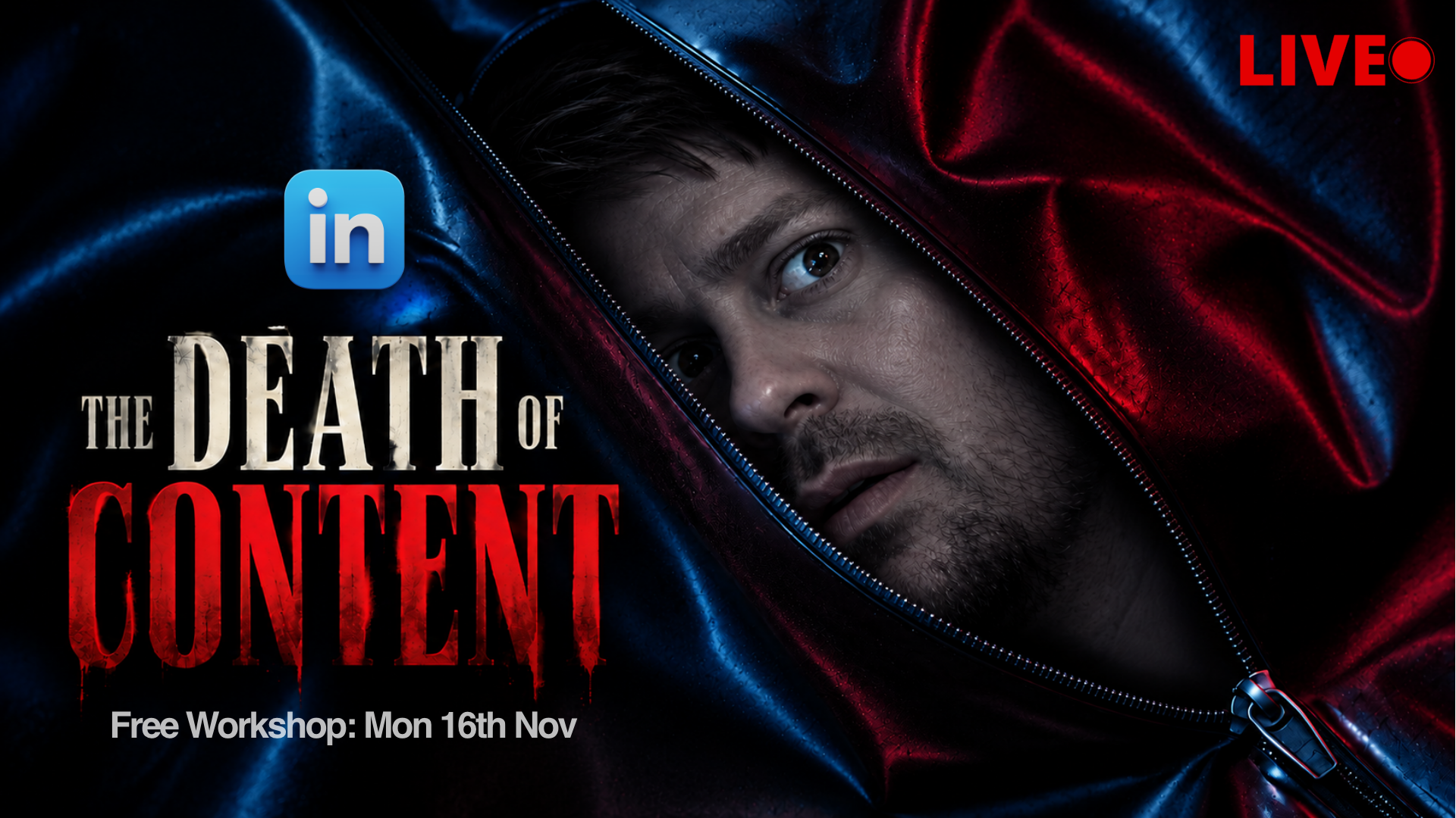 The Death of Content 2027 · live workshop with Chris James