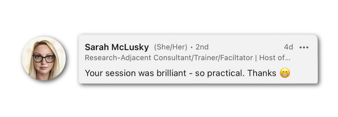 Message about Chris's talk, 04