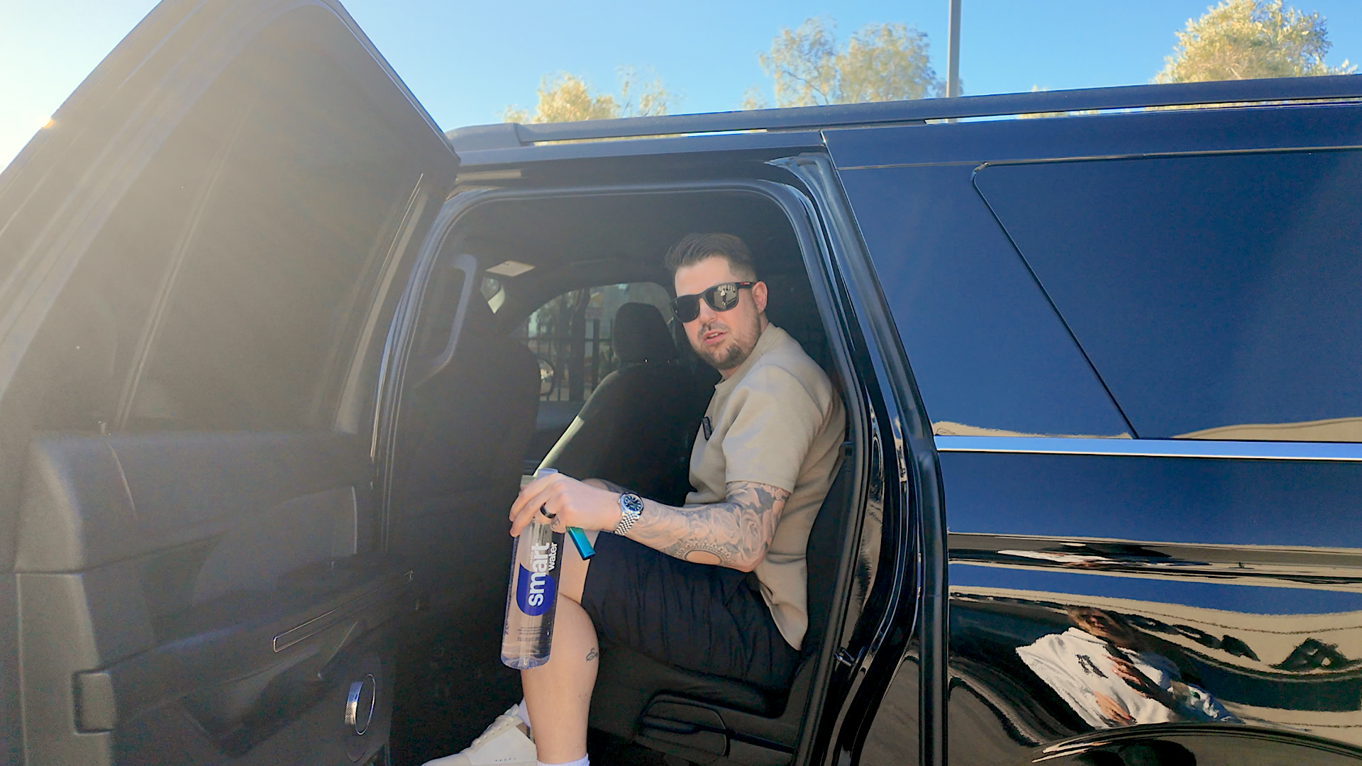 Chris James behind the scenes