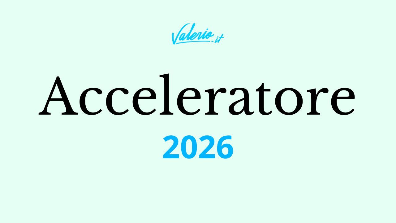 ACCELERATORE 2026