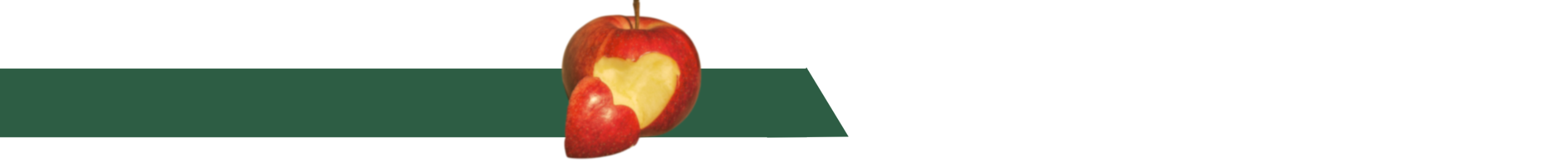 decorative banner with apple