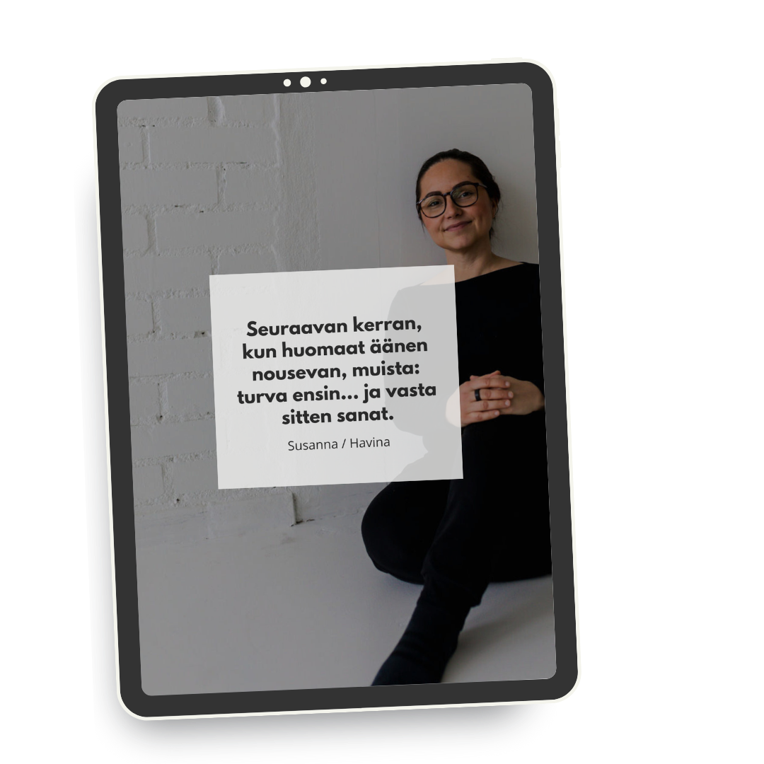 Mock up kuva kurssin sisällöstä. 