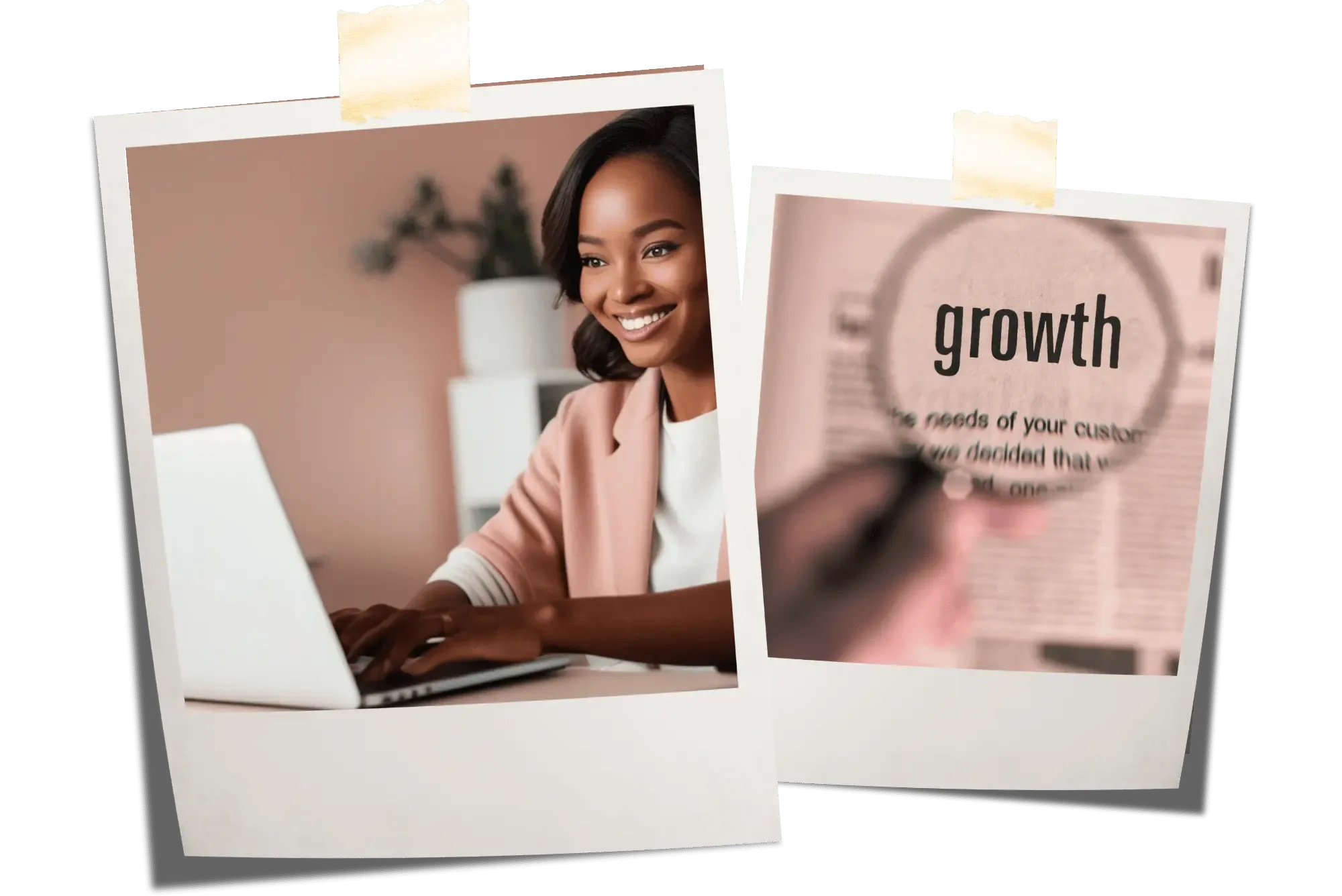 Female enterpreneur learning how to grow her business