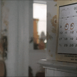 GIF of a Woman Marking Her Calendar