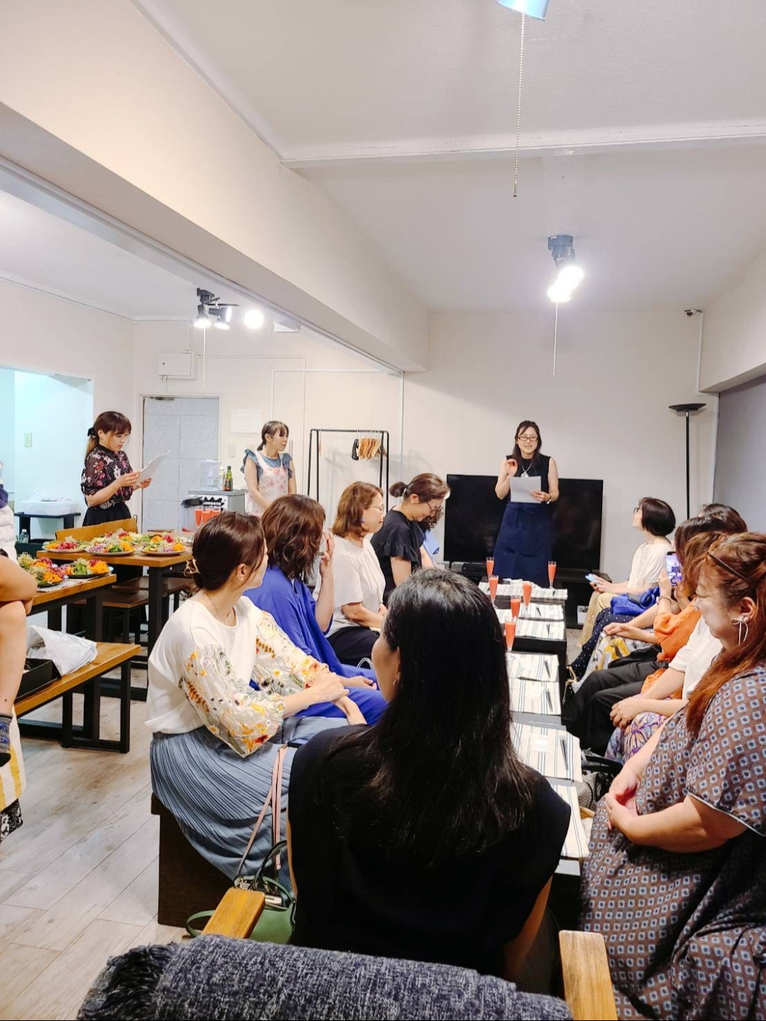 ローフード講座の受講風景