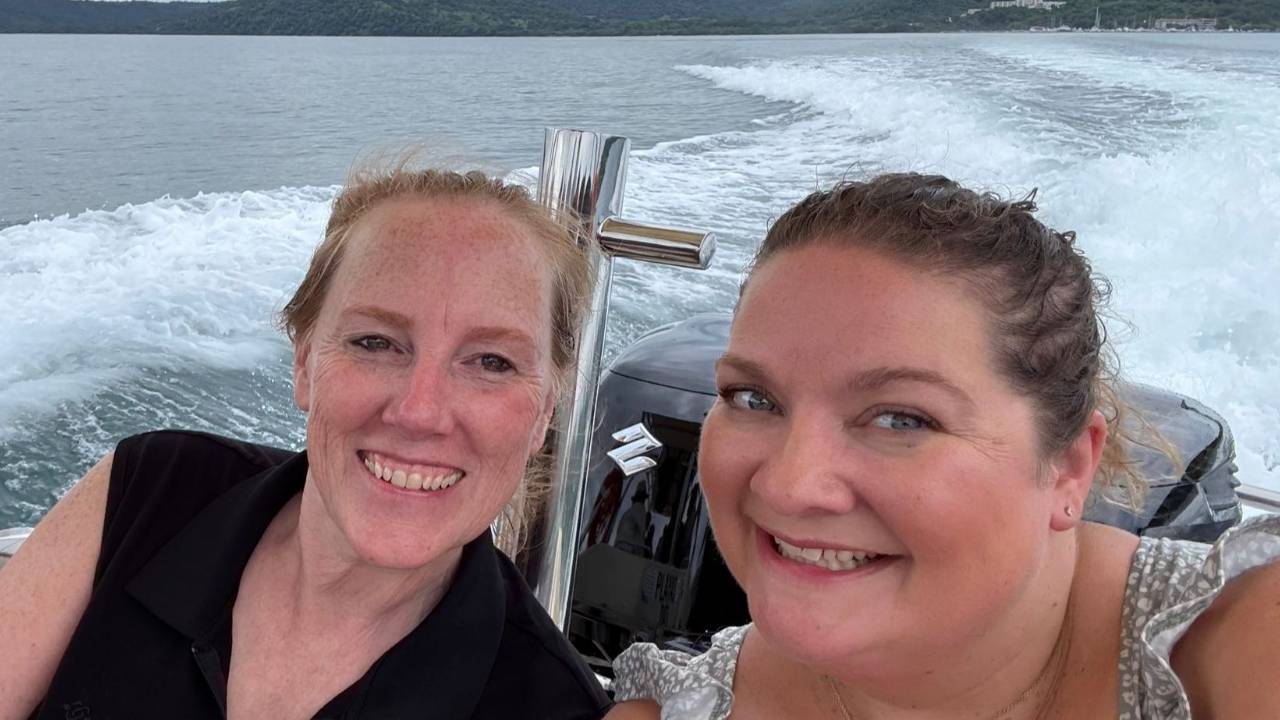 Beth and Liza on a Boat!