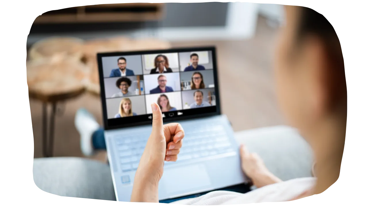 Online Greek conversation meetup and cultural workshop via video call connecting students and tutors.