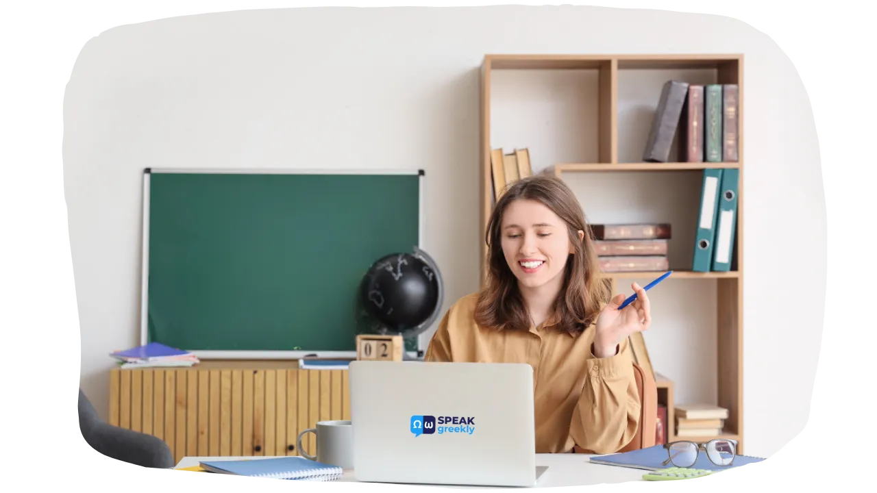 Experienced Greek language teacher providing online support and personalized tutoring using modern methods.