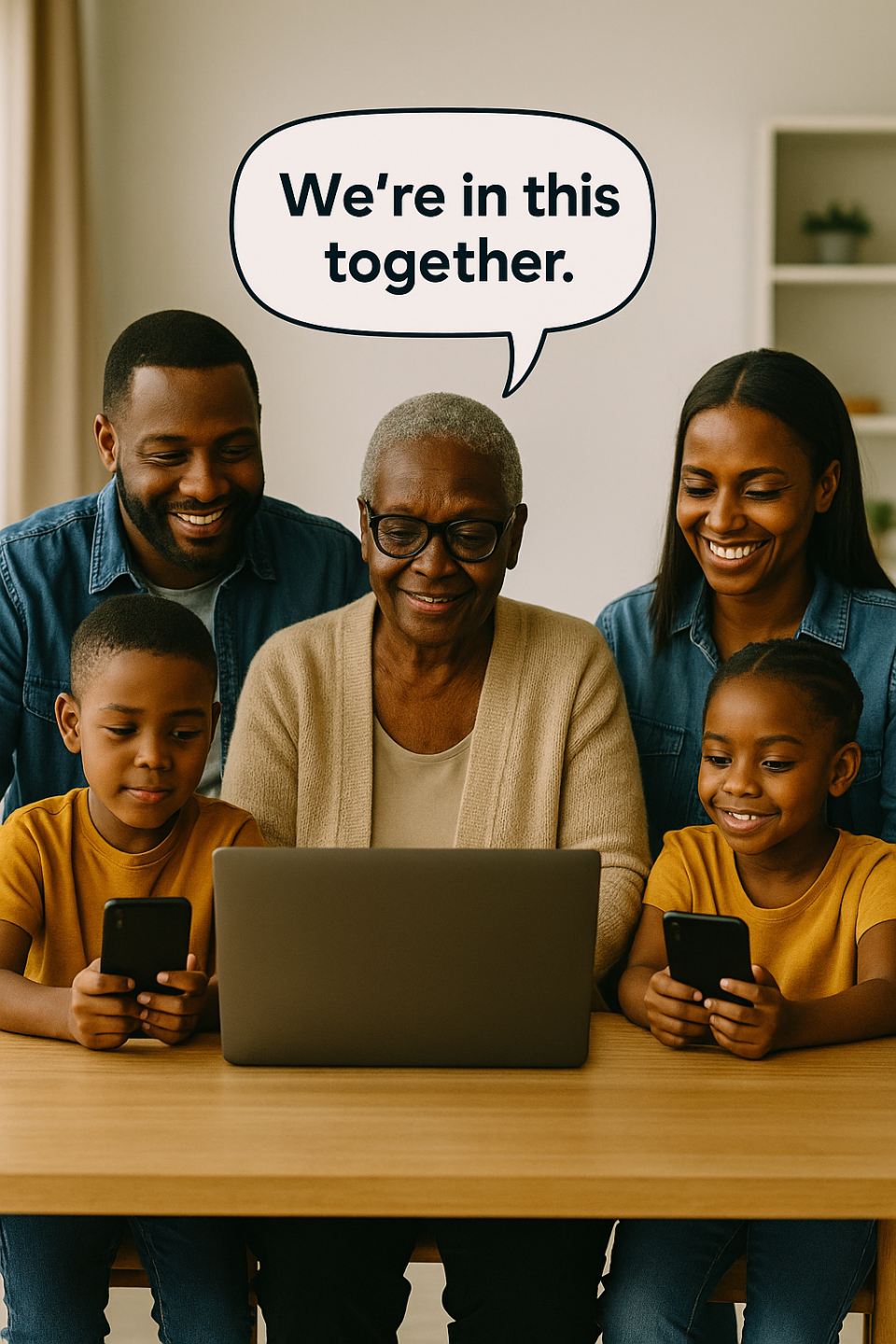 Family learning AI scam protection