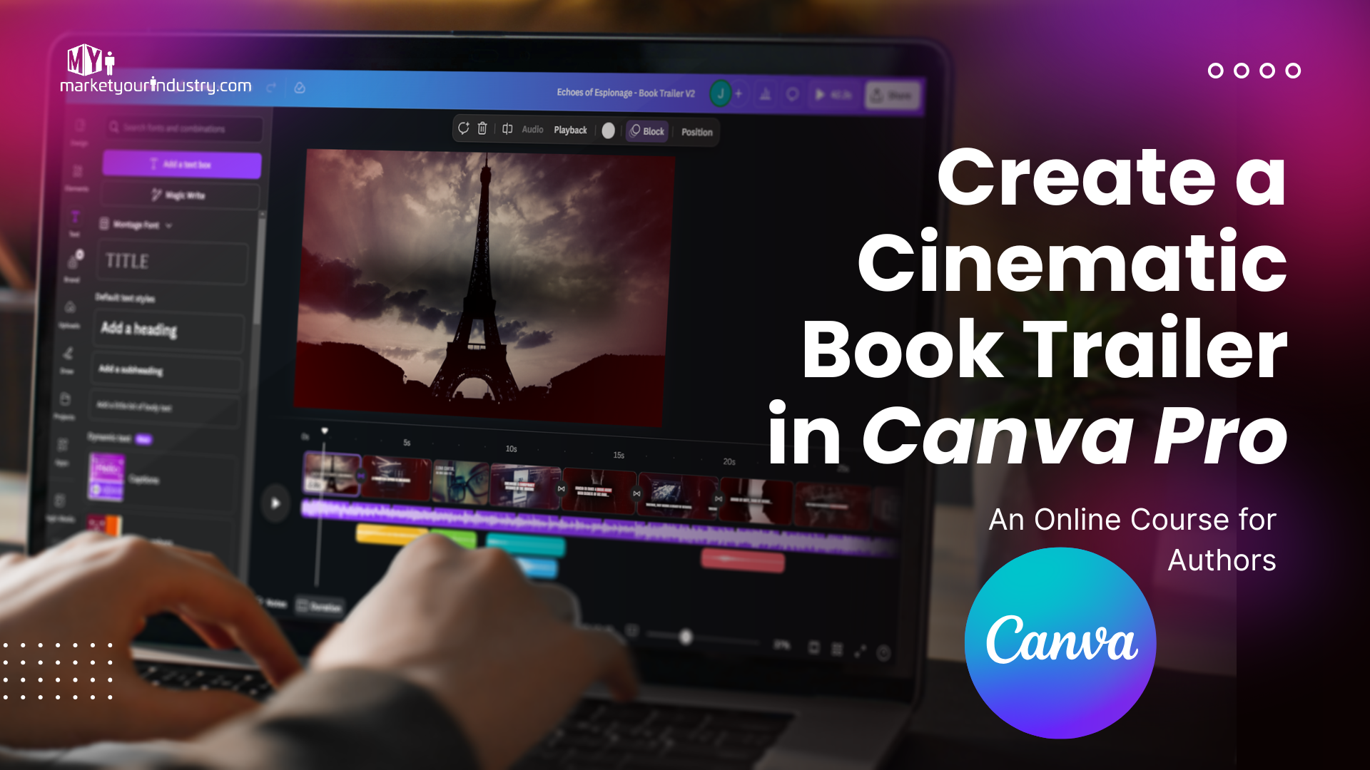 Canva Book Trailer Course Thumbnail