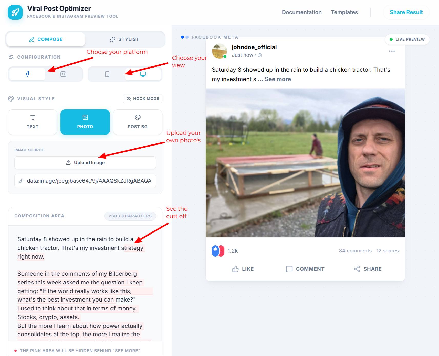 App features overview