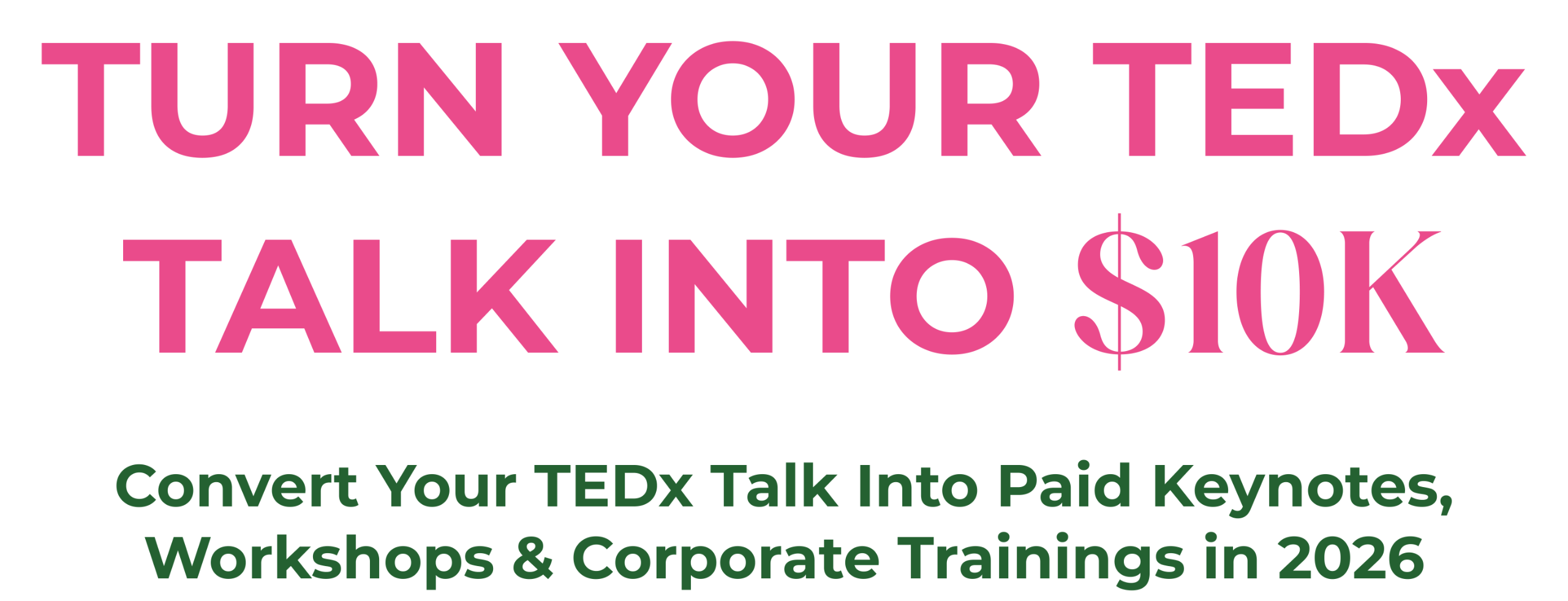 TEDx to Paid Speaking Blueprint
