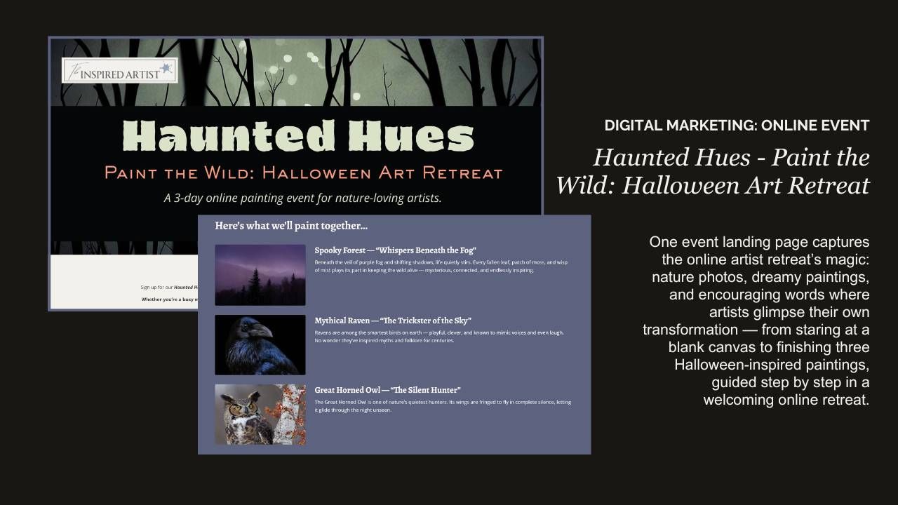 Haunted Hues - Paint the Wild: Halloween Art Retreat