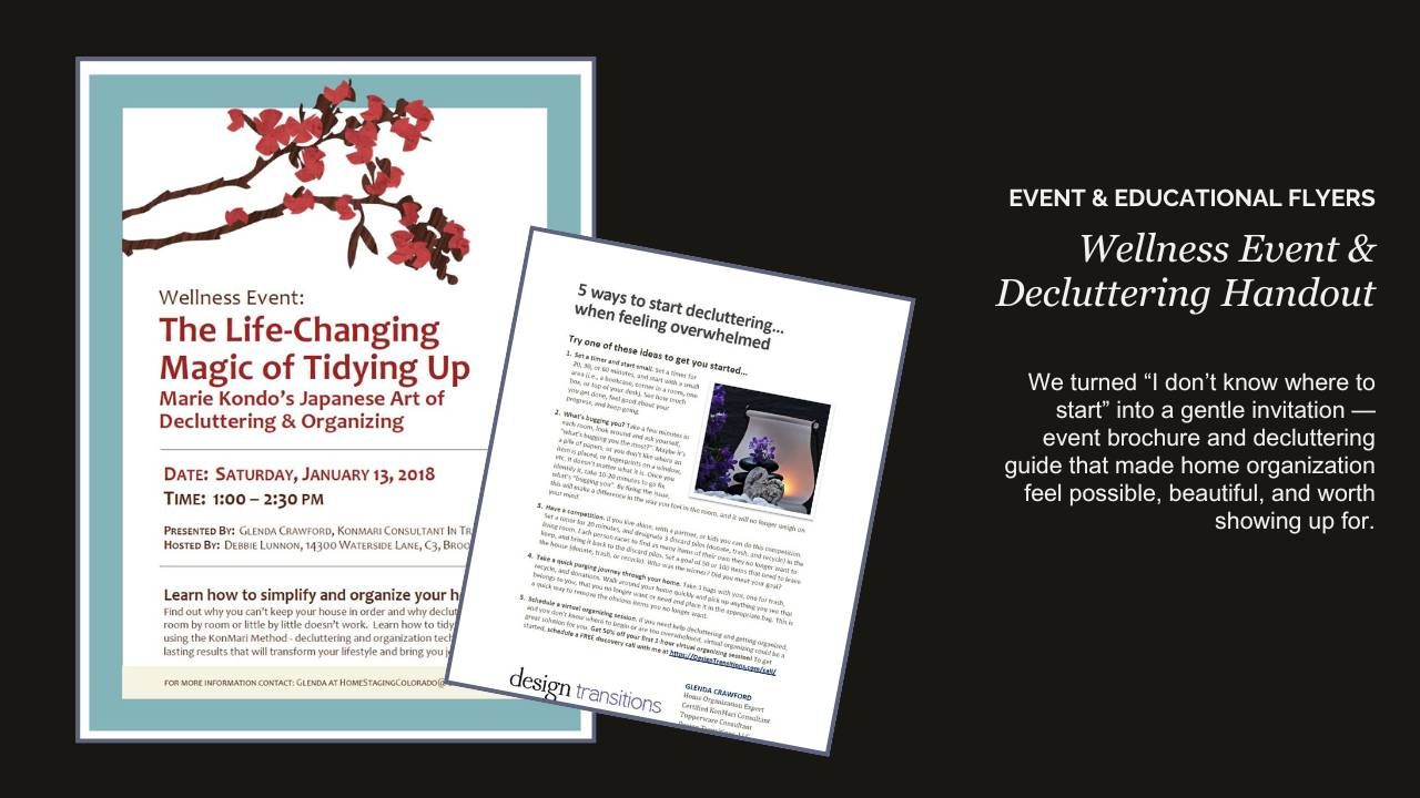 Wellness Event & Decluttering Handout