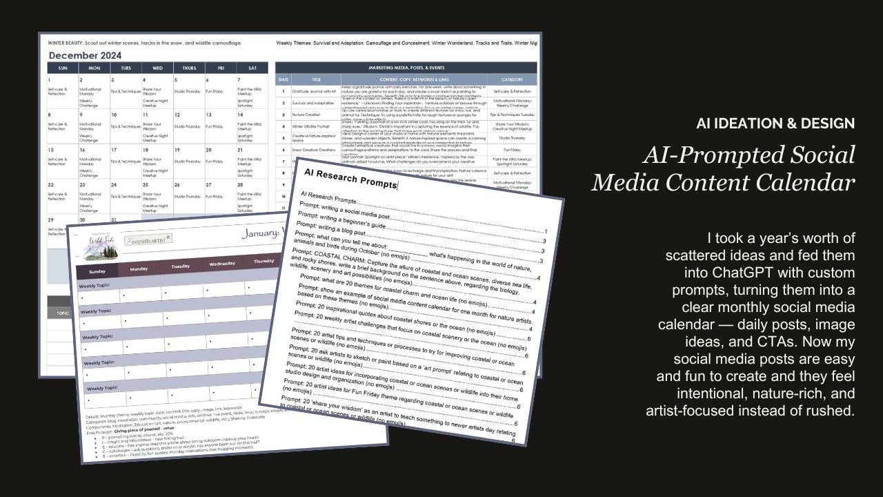 AI-Prompted Social Media Content Calendar