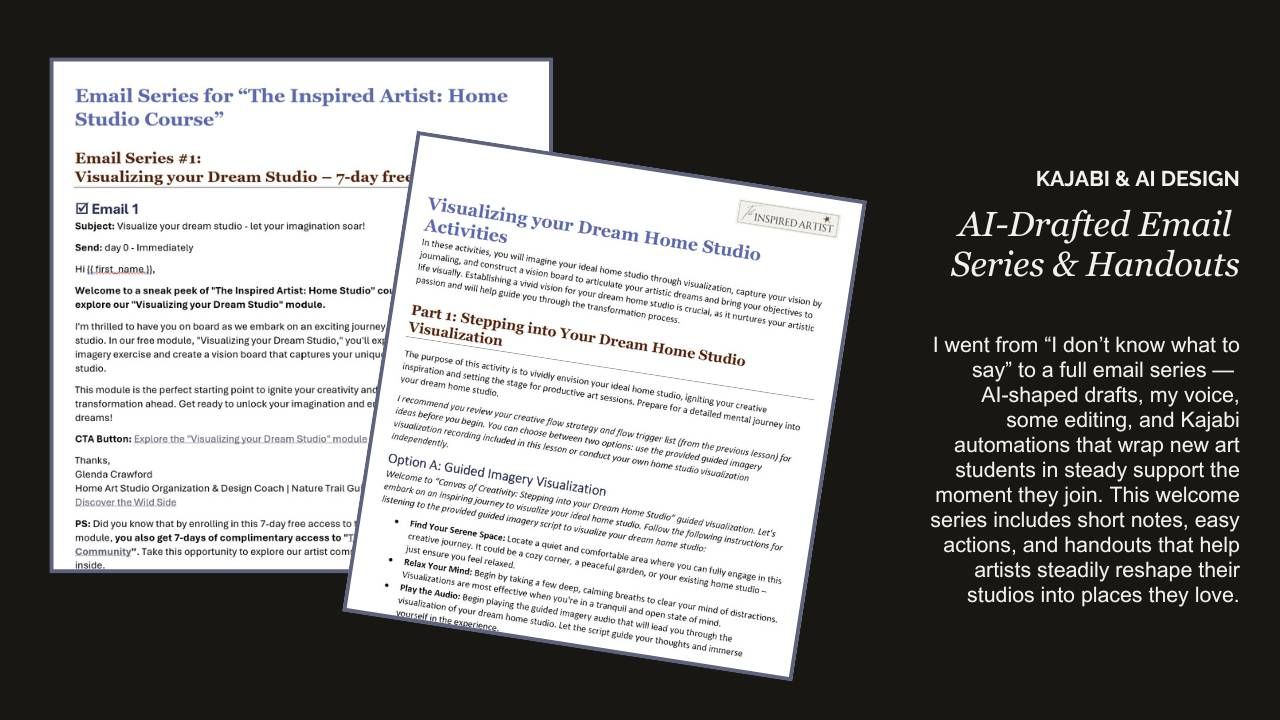 AI-Drafted Email Series & Handouts