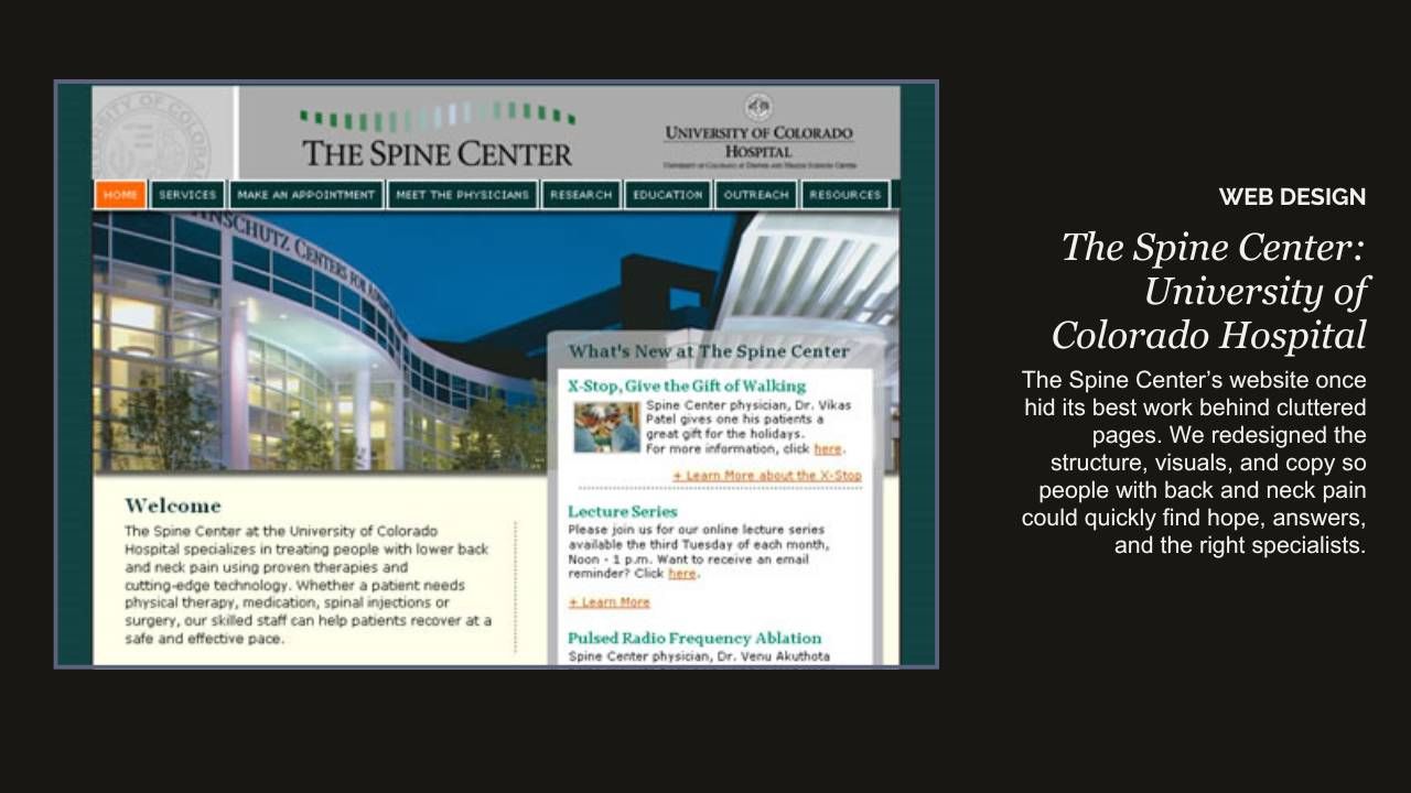 The Spine Center: University of Colorado Hospital
