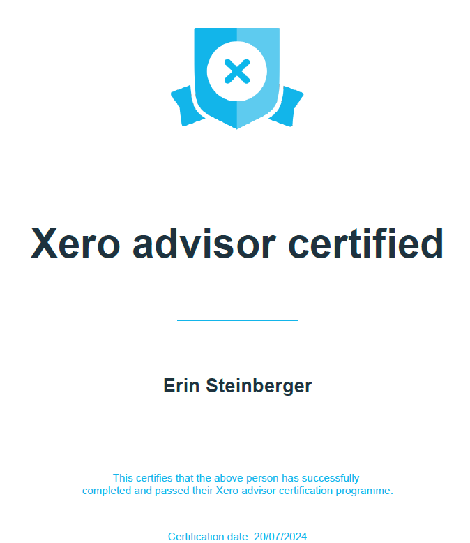 Xero Advisor Certified