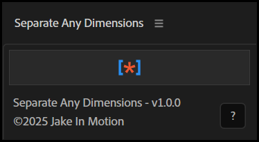 Controls for Texture Looper, an Adobe After Effects script created by Jake Bartlett